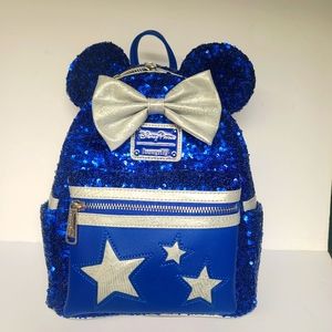 Disney Sequin loungefly minnie mouse bag